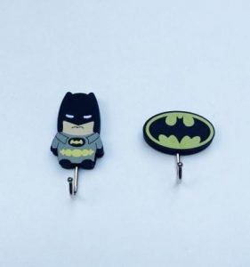 Image 1001 Patères Patères duo Batman super héros dans le site N°1 de patère et porte-manteaux de france