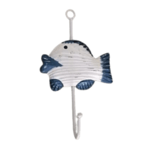 Patère déco marine poisson bleu