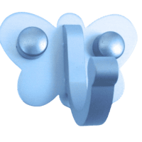 Patère originale color design aluminium papillon