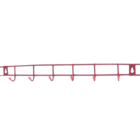 Porte-manteau 8 patères rose moucheté