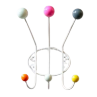 Porte manteaux design 6 boules multicolor SUPERLIVING
