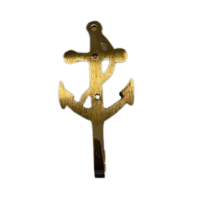 Patère ancre marine laiton doré – Image 2