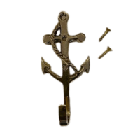 Patère ancre marine laiton doré – Image 3