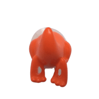 Patère ventouse porte gant : arrière de kangourou orange