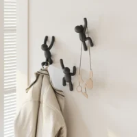 Patères murales : set de 3 BUDDY HOOKS noir UMBRA – Image 2