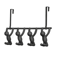 Patère sur porte 4 BUDDY HOOKS noir UMBRA