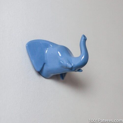 Patere deco animal elephant bleu CAPVENTURE