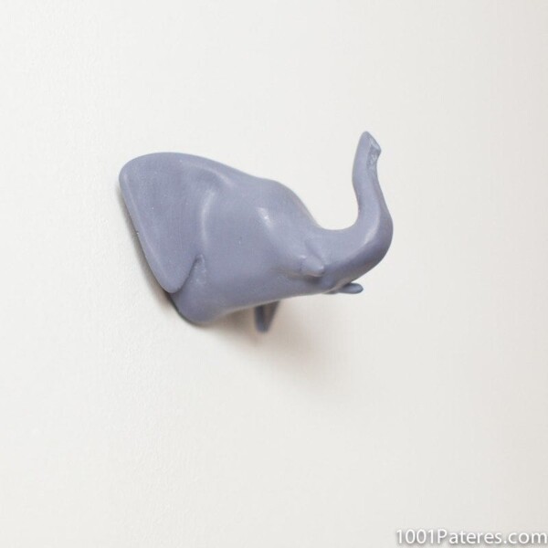 Image 1001 Patère Patere deco animal elephant gris dans le site N°1 de patère et porte-manteaux de france