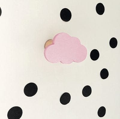 Image 1001 Patère Patere design nuage rose en bois dans le site N°1 de patère et porte-manteaux de france