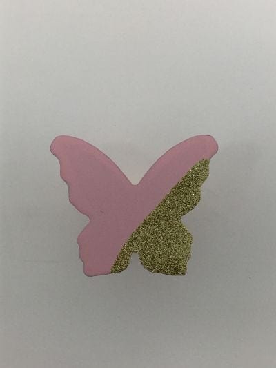 Patere papillon rose et paillettes dans le site N°1 de patère et porte-manteaux de france