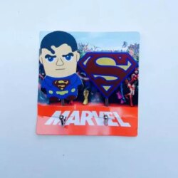 Patères design superman super héros set de 2, chez 1001 Patères