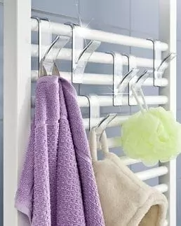 Patère crochet pour sèche serviette transparente WENKO - 1001 Patères