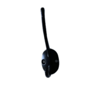 Vestiaire porte manteau métallique double noir mat