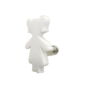 Porte manteau design italien Fille blanc PETROZZI ABITI KIDS – Image 3