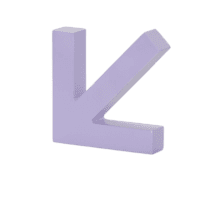 Porte-manteau flèche mauve