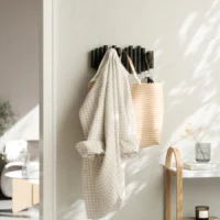 Porte manteau mural bois noir PICKET UMBRA – Image 4