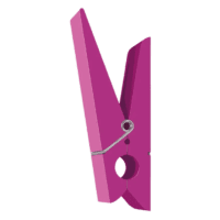 Patère rose design PINCE ALORS SWABDESIGN