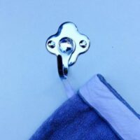 Patere salle de bain acier inoxydable fleur et diamant dans le site N°1 de patère et porte-manteaux de france
