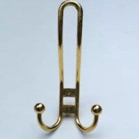 Porte manteau vestiaire double métal doré chez 1001 Patères