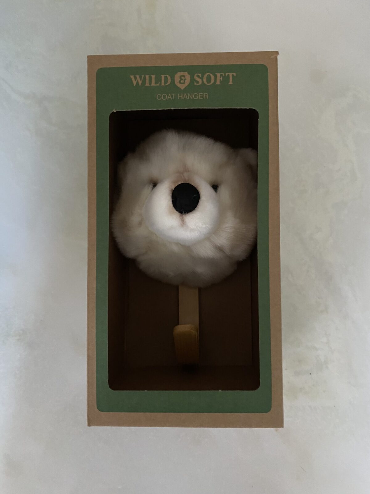 Patère ours polaire peluche WILD and SOFT