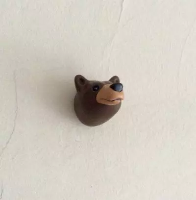 Patere ours resine à fixer au mur collection ZOO de CapVenture