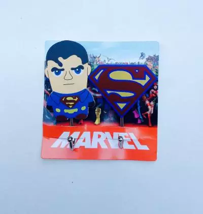 Patères design superman super héros set de 2