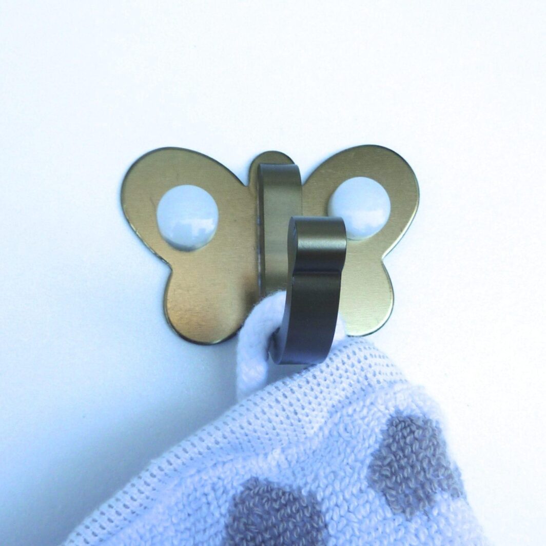 Image 1001 Patère patere color design aluminium papillon brun 2 dans le site N°1 de patère et porte-manteaux de france