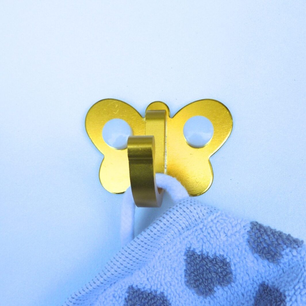 Image 1001 Patère patere color design aluminium papillon dore 2 dans le site N°1 de patère et porte-manteaux de france