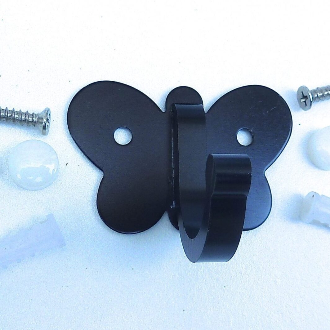 Image 1001 Patère patere color design aluminium papillon noir 3 dans le site N°1 de patère et porte-manteaux de france