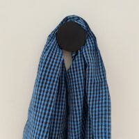 Porte-manteau mural en bois noir