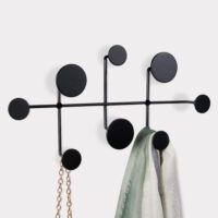Porte-manteaux space noir mat NESU