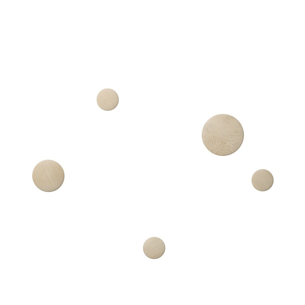 Dots wood patères bois X5 MUUTO