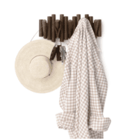Porte-manteau mural bois vieilli PICKET UMBRA