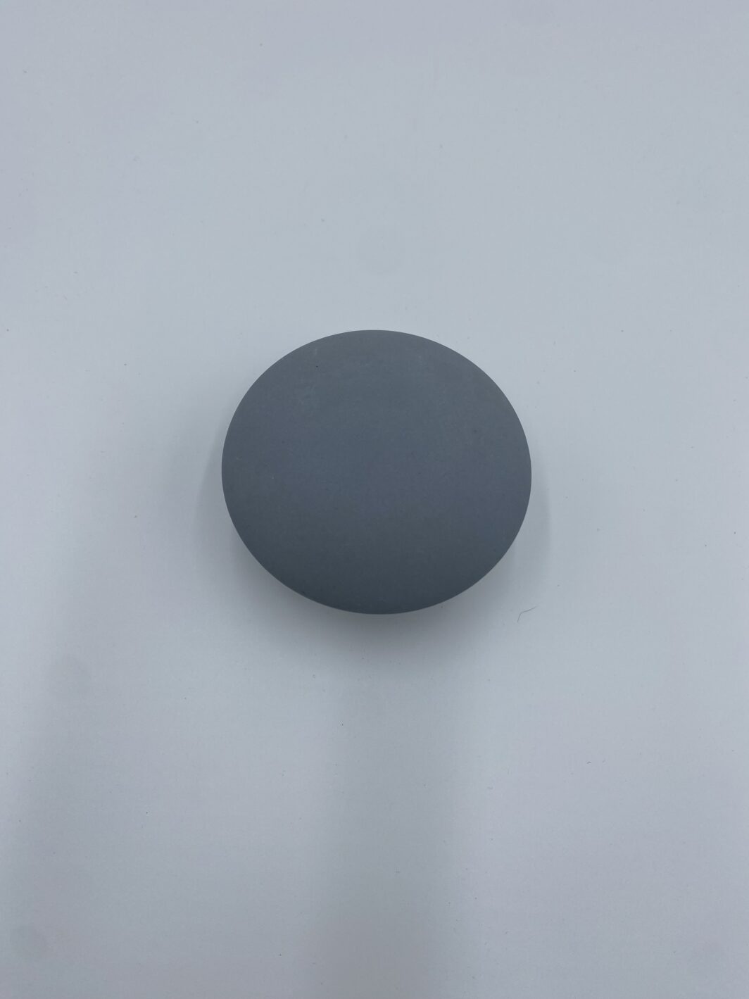 Patère bouton céramique 7 cm gris
