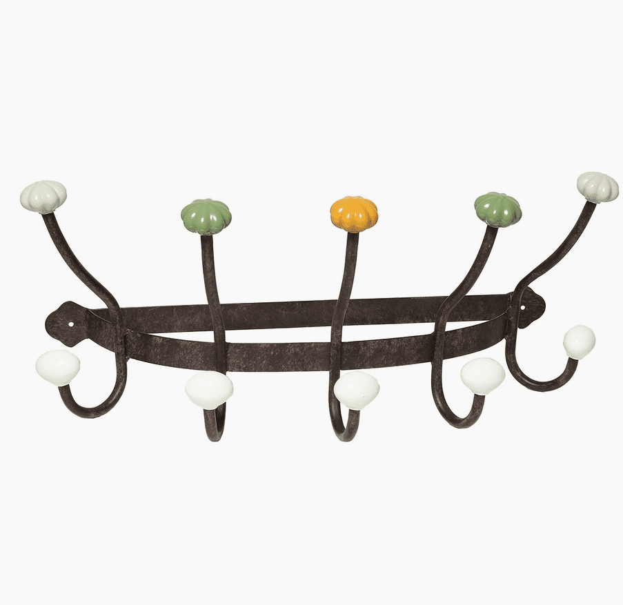 Patères multiple rétro céramique couleur