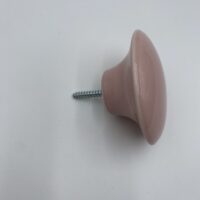 Patère Anne Black 9 cm rose blush brillant