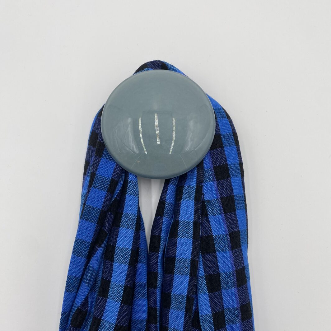 Patère Anne Black TI187U bleu pétrole
