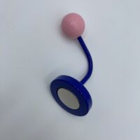 Patère bleu et rose vintage aimantée