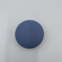 Patère bouton céramique 9 cm bleu cobalt mat