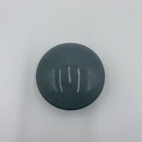 Patère bouton céramique 9 cm bleu pétrole brillant