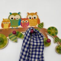 Porte-manteaux chouettes chambre enfant en bois HESS