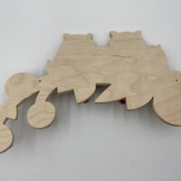 Porte-manteaux mural en bois HESS chouettes