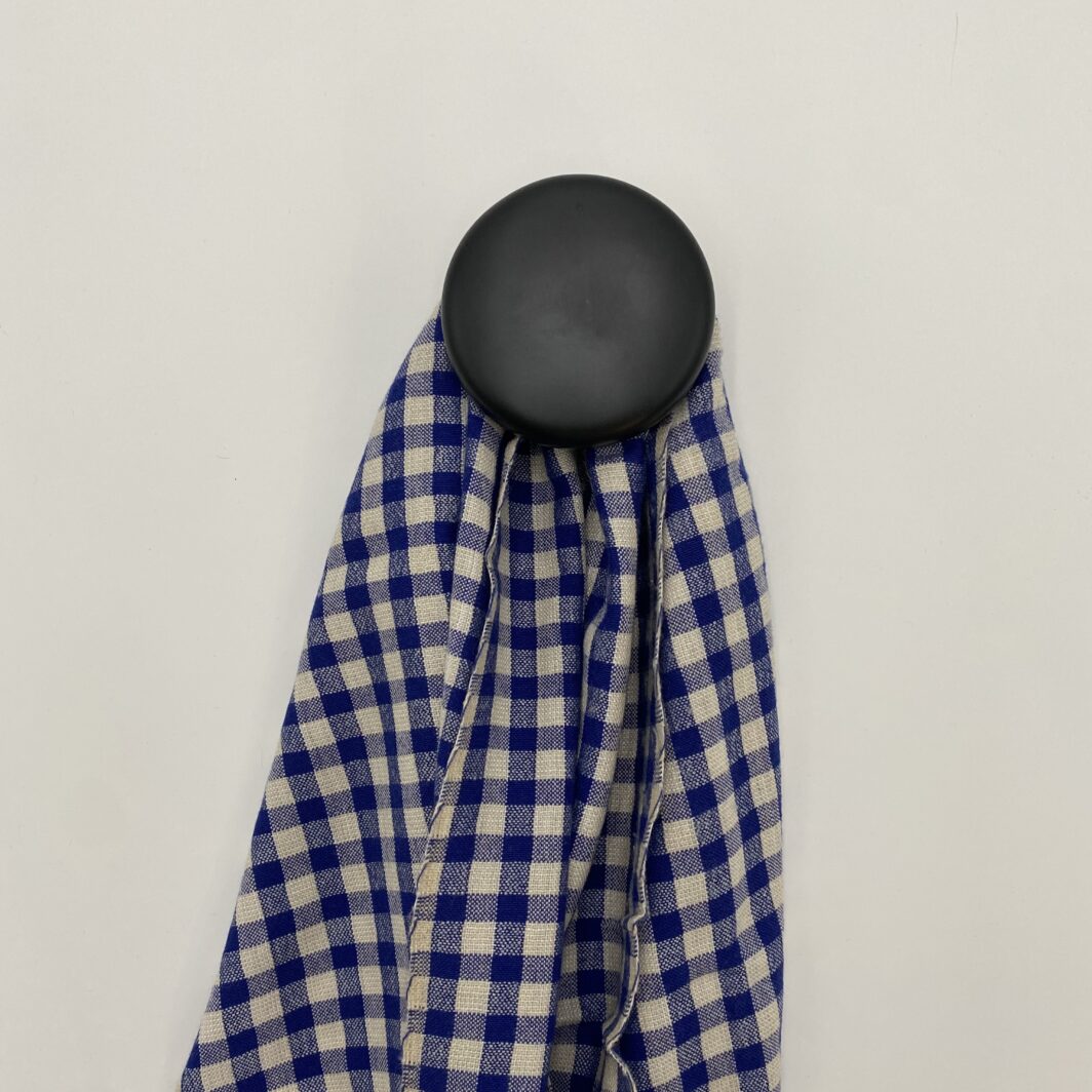 Patère murale céramique noire NUIT GRIFFON 78