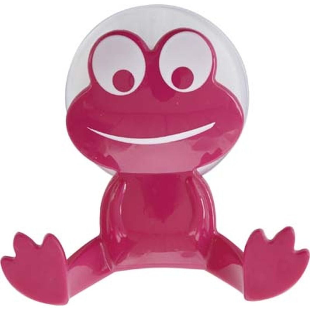 Crochet ventouse grenouille rose salle de bain TENDANCE