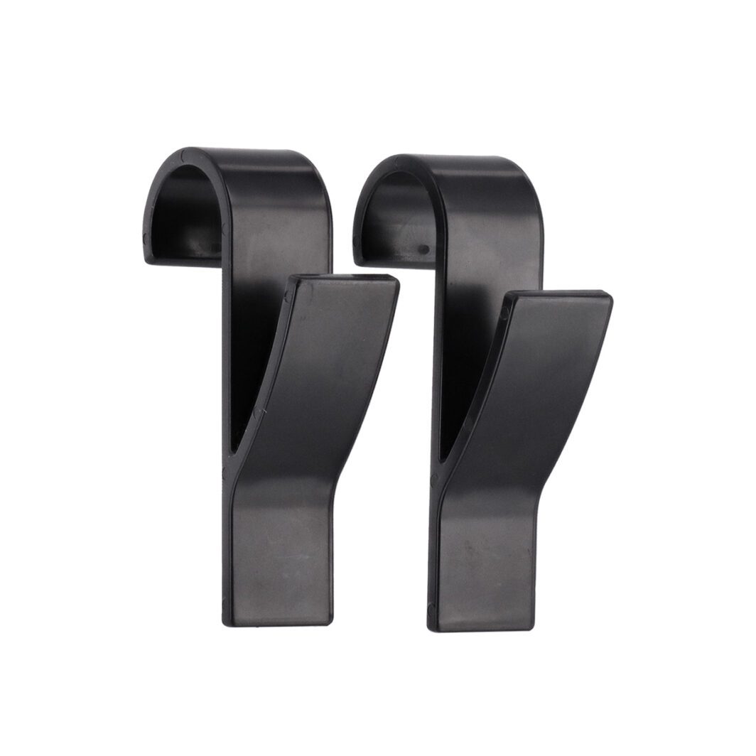 Set de 2 crochets pour radiateur sèche-serviettes noir TENDANCE